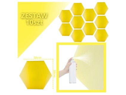 DNA AM3 YL acoustic panel set of 10 pcs. yellow