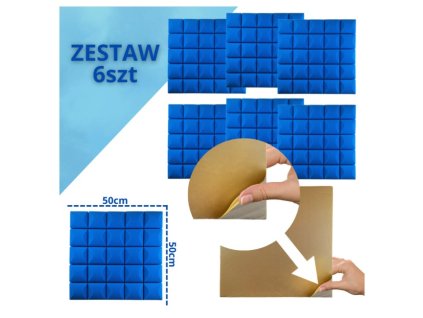 DNA AM5 BL acoustic panel set of 6 pcs. blue