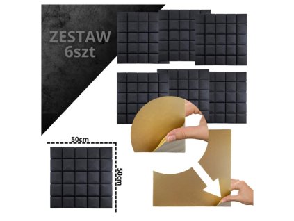 DNA AM5 BK acoustic panel set of 6 pcs. black