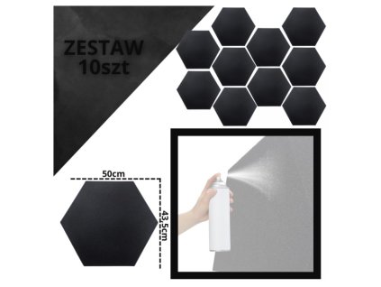 DNA AM3 BK acoustic panel set of 10 pcs. black