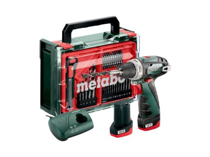 METABO. SCREWDRIVER BS BASIC SET 12V + 41 ACC 34/17Nm 2x2,0Ah POWERMAXX