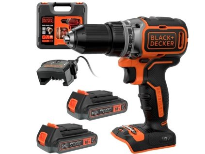 BD SCREWDRIVER 18V BL186KB 52Nm 2x2,0Ah BL