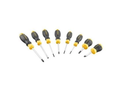 8-piece screwdriver set with chrome and grips