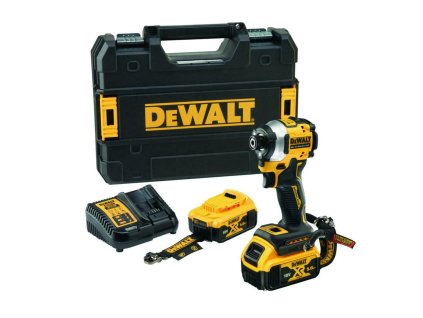 DEWALT. IMPACT SCREWDRIVER18V DCF850P2T 208Nm 2x5.0Ah TSTAK LANYARD READY