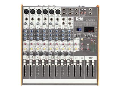 DNA ME-10FX audio mixer - 10 channel USB Bluetooth