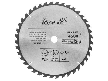 CONDOR CIRCULAR SAW BLADE 350 x 30 x 40-TEETH