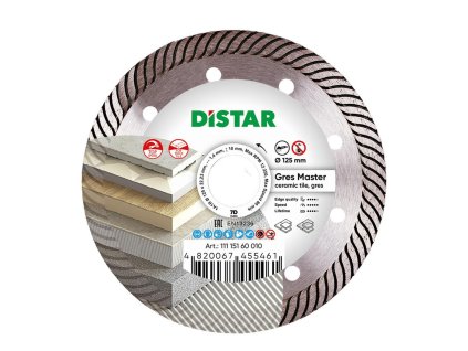 DISTAR DIAMOND BLADE GRES MASTER 125 x 1,4 x 10 x 22,23mm