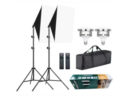 DNA SOFTBOX 1 SET 2X60W rectangular reflector 50x70