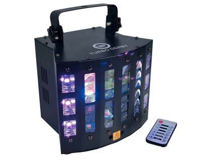 LIGHT4ME TURBO DERBY + laser + UV + strobe + remote control