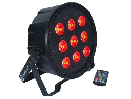 LIGHT4ME LED PAR 9X10W MKII RGBW IR Remote Control