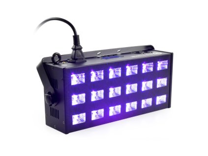 Reflector + strobe LIGHT4ME LED UV 18x3W DMX