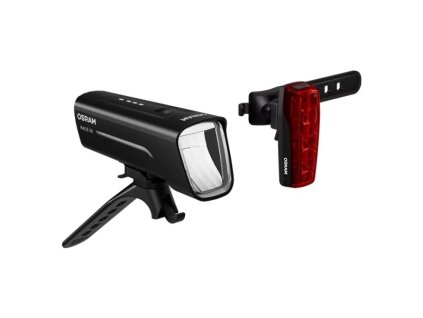LED BIKE RACE LED bicycle lamp (fitting position: front/rear), light colour: white/red, housing colour: black, lithium ion, light - flashing/fixed, plastic