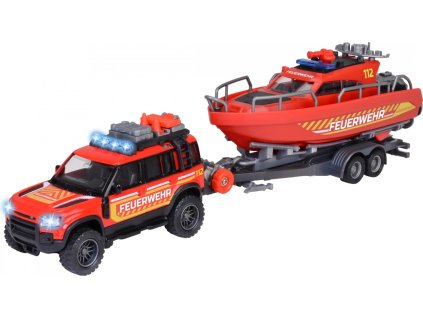 Majorette GS Land Rover with boat 33.5cm