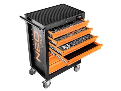 Workshop cabinet, 7 drawers + 129 tools