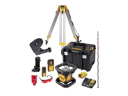 Rotary Laser DCE074 + Latade0734+ Tripod DE0736+ Base