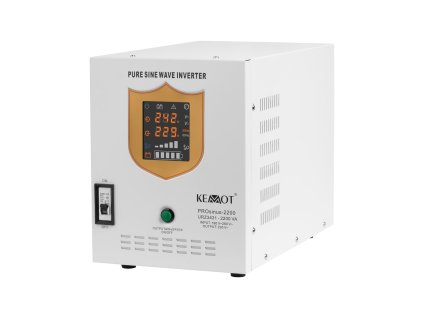 Uninterruptible power supply KEMOT PROsinus-2200 converter with pure sine wave and charging function 12V 230V 2200VA/1600W