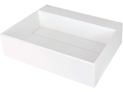 Granite countertop washbasin with a place for a tap - with a grille