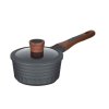 Resto Kitchenware 93500 kastrol 1,4 l Kulatý Černá, Dřevo