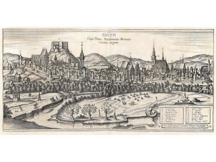 Brno historická veduta (1617) IDEAPRINTcz