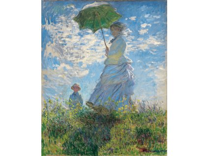 Dáma se slunečníkem Claude Monet IDEAPRINTcz