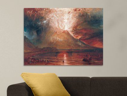 Erupce Vesuvu William Turner obraz na zeď IDEAPRINTcz