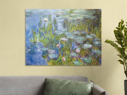 Lekníny Claude Monet obraz na zeď IDEAPRINTcz