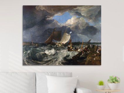 Molo v Calais William Turner obraz na zeď IDEAPRINTcz