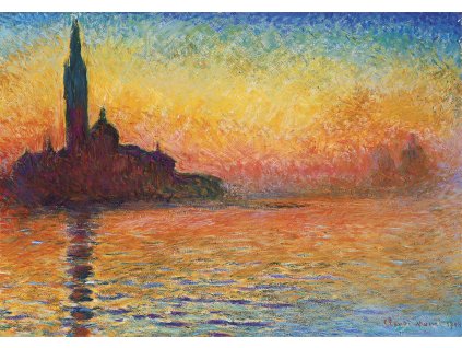 San Giorgio Maggiore za soumraku Claude Monet IDEAPRINTcz