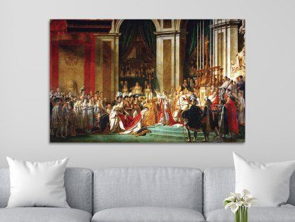 Napoleonova korunovace Jacques Louis David obraz na zeď IDEAPRINTcz