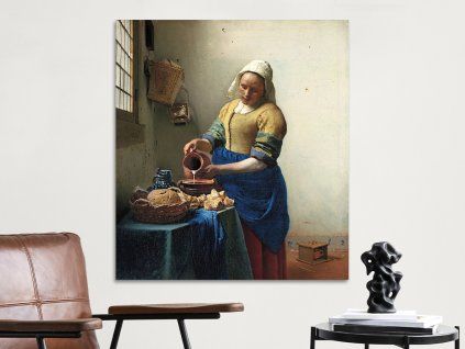 Mlékařka Johannes Vermeer obraz na zeď IDEAPRINTcz