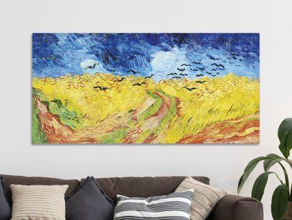Pšeničné pole s vranami Vincent van Gogh obraz na zeď IDEAPRINTcz