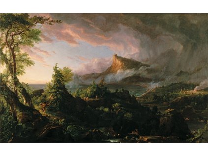 Vývoj říše Divošství Thomas Cole IDEAPRINTcz