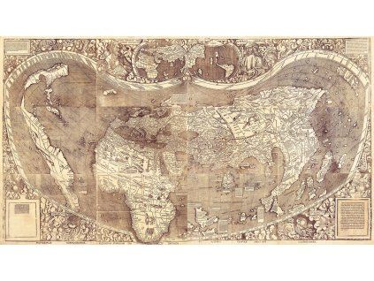 Mapa světa Martin Waldseemüller (1507) IDEAPRINTcz