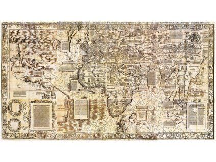 Mapa světa Martin Waldseemüller (1516) IDEAPRINTcz