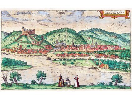 Bratislava historická veduta (1594) IDEAPRINTcz