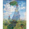Dáma se slunečníkem Claude Monet obraz na zeď detail IDEAPRINTcz