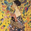 Žena s vějířem Gustav Klimt IDEAPRINTcz