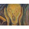 Výkřik Edvard Munch obraz na zeď detail2 IDEAPRINTcz