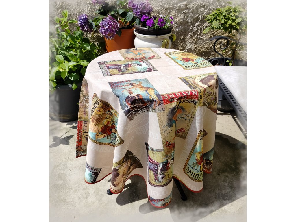 Ubrus VINTAGE FRANCE - Anti-Taches