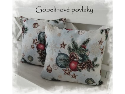 Gobelínový povlak na polštář - ROMANTICKÉ VÁNOCE