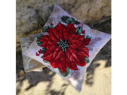 GOBELÍNOVÝ POVLAK 45x45 - vánoční hvězda