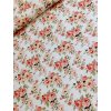 látka - metráž dovoz Francie / plané růžičky - šíře 150cm