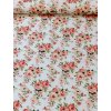 látka - metráž dovoz Francie / plané růžičky - šíře 150cm