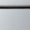 látka - metráž dovoz Francie / Šedý puntík na bílé