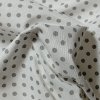 látka - metráž dovoz Francie / Šedý puntík na bílé