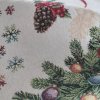 Gobelínový vánoční ubrus 150x185cm VÁNOČNÍ STROMEČKY