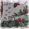 Gobelínový vánoční ubrus 150x185cm VÁNOČNÍ STROMEČKY