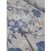 látka - metráž dovoz Španělsko / MODRÉ KVĚTY