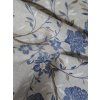 látka - metráž dovoz Španělsko / MODRÉ KVĚTY