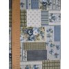 látka - metráž dovoz Francie / venkovský patchwork modrý